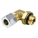 CONEXÃO COTOVELO MACHO DE COMPRESSÃO DE METAL DE 10MM X 16MM E ROSCA DE 1,5MM COM ANILHA E ANEL ORING - CONE133
