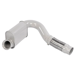 TUBO FLEXÍVEL DE INOX DE SAÍDA DO COLETOR DE ESCAPAMENTO COM SILENCIOSO DE 4.1/2" DO MERCEDES BENZ - TUBO57