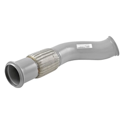 TUBO FLEXÍVEL COM MALHA DE INOX DE SAÍDA DO COLETOR DE ESCAPAMENTO COM 5" DO VOLVO - TUBO40C