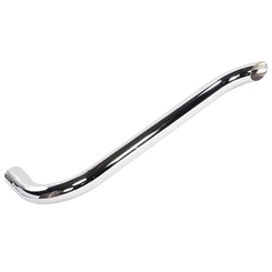TUBO LATERAL CROMADO DE 4.1/2" COM 1590MMX550MMX1200MM DO SCANIA E VOLVO - TUBO49
