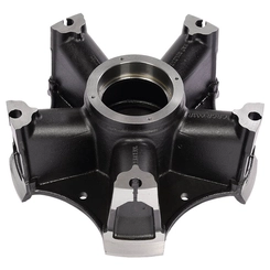 CUBO DE RODA RAIADA DE 8" E ROLAMENTO GRANDE E PEQUENO PARA PNEU 295 COM 5 RAIAS DAS CARRETAS RANDON - CUBO12