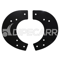 PROTETOR DE QUINTA RODA COM 2" BI PARTIDO MODELO JSK37CW DA JOST COM KIT DE FIXAÇÃO PRETO - PROT29A