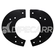 PROTETOR DE QUINTA RODA COM 2" BI PARTIDO MODELO JSK37CW DA JOST COM KIT DE FIXAÇÃO PRETO - PROT29A