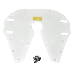PROTETOR DE QUINTA RODA MODELO JSK37C DA JOST COM KIT DE FIXAÇÃO DE FURAÇÃO FABBOF BRANCO - PROT20H-BR