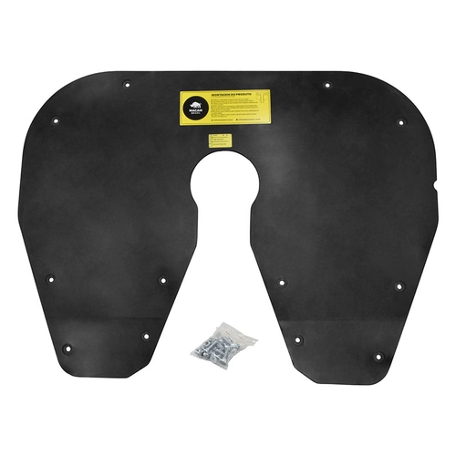 PROTETOR DE QUINTA RODA COM 2" MODELO FONTAINE COM KIT DE FIXAÇÃO PRETO - PROT22-PR