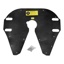 PROTETOR DE QUINTA RODA MODELO JSK37C DA JOST COM KIT DE FIXAÇÃO DE FURAÇÃO FABBOF PRETO - PROT20F-PR