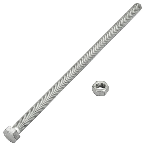 PARAFUSO DE AJUSTE DE 16X360MM DE AÇO 5.8 COM PORCA DA QUINTA RODA DA JOST DE 2" - PARA205A