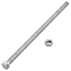 PARAFUSO DE AJUSTE DE 16X360MM DE AÇO 5.8 COM PORCA DA QUINTA RODA DA JOST DE 2" - PARA205A