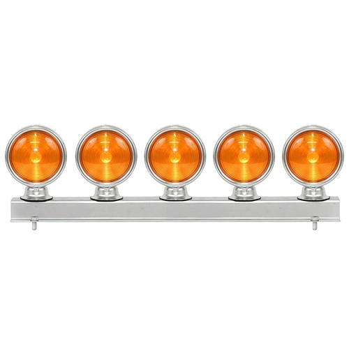 LANTERNA DECORATIVA AMARELA DO PARA-CHOQUE TRASEIRO PEDESTAL COM 5 LANTERNAS - LANT68-AM