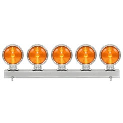 LANTERNA DECORATIVA AMARELA DO PARA-CHOQUE TRASEIRO PEDESTAL COM 5 LANTERNAS - LANT68-AM