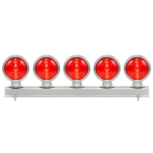 LANTERNA DECORATIVA VERMELHA DO PARA-CHOQUE TRASEIRO PEDESTAL COM 5 LANTERNAS - LANT68-VM