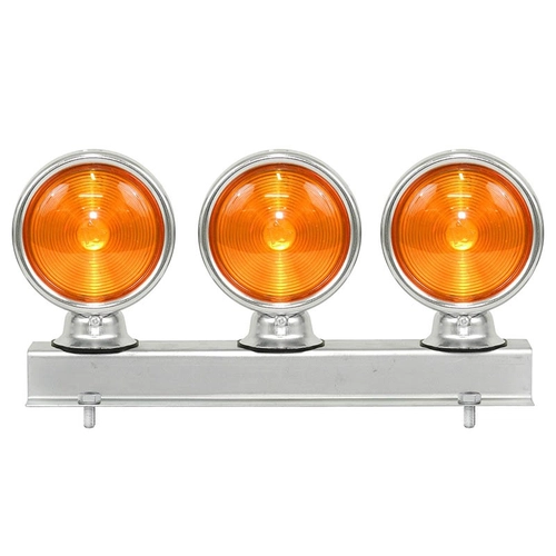LANTERNA DECORATIVA AMARELA DO PARA-CHOQUE TRASEIRO PEDESTAL COM 3 LANTERNAS - LANT67-AM