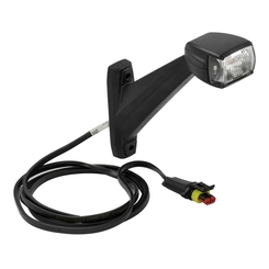 LANTERNA DELIMITADORA CORNETO PARA CARRETAS DE LED COM CHICOTE E CONECTOR DO LADO DIREITO CRISTAL - LANT204A-D