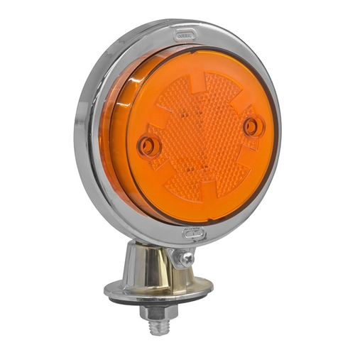 LANTERNA DECORATIVA AMARELA DO PARA-CHOQUE TRASEIRO DE MODELO BOJUDA COM 12 LEDS - LANT282-LED