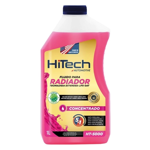 ADITIVO DO RADIADOR ORGÂNICO CONCENTRADO EXTENDED LIFE DE 1 LITRO ROSA - ADIT07A