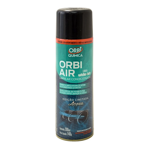 HIGIENIZADOR DO AR CONDICIONADO ORBI-AIR DE AROMA DE ACQUA DE 200ML COM 140 GRAMAS - HIGI06