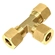 UNIÃO DE COMPRESSÃO "TE" COM ANILHA E SEM INSERT DE METAL DE 12MM - CONE106
