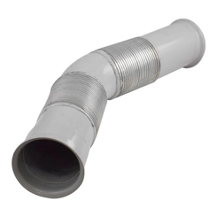 TUBO FLEXÍVEL E RÍGIDO GALVANIZADO DA SAÍDA DO ESCAPAMENTO COM 5" DO VOLVO - TUBO101A