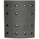 LONA DE FREIO PRIMEIRA MEDIDA TRASEIRA DA CARRETA GUERRA DE 220X173MM TRUCK POWER - TH/187X-TPOWER