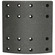 LONA DE FREIO DIANTEIRA E TRASEIRA DAS CARRETAS E DA TRAÇÃO DO DAF DE 203X198MM TRUCK POWER - TH/204-TPOWER