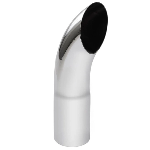 PONTEIRA LONGA CURVA E CROMADA DO ESCAPAMENTO COM 4" DE 480MM - PONT01