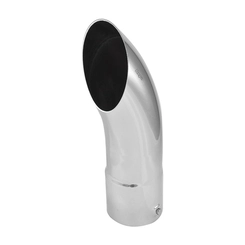 PONTEIRA LONGA CURVA E CROMADA DO ESCAPAMENTO COM 4.1/2" DE 440MM - PONT03A