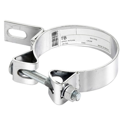 ABRAÇADEIRA INTEIRA DE 4.1/2" DO TUBO LATERAL COM SUPORTE DO SCANIA E IVECO - ABRA31