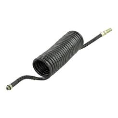 FLEXÍVEL PRETO DE LIGAÇÃO CAVALO/CARRETA DO SISTEMA DE AR DO SCANIA COM TRAMA DE 6500MM COM ROSCA LONGA M18 X CURTA M16 - FLEX16-PR