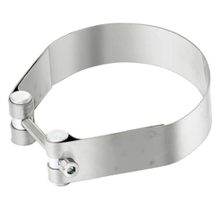 ABRAÇADEIRA CINTA DE INOX DO TUBO DE SAÍDA DO SILENCIOSO DO VOLVO DE 5" - ABRA22