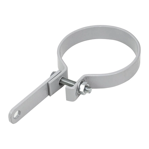 ABRAÇADEIRA INTEIRA DO TUBO LATERAL DE SAÍDA DO CATALIZADOR COM SUPORTE DE FIXAÇÃO DO SCANIA LADO DIREITO - ABRA72