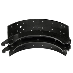 SAPATA DE FREIO TRASEIRA DAS CARRETAS RANDOM SISTEMA Q PLUS E TERCEIRO EIXO SEM ROLETE 16,5X8" - SAPA06A