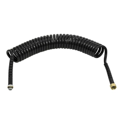 FLEXÍVEL PRETO DE LIGAÇÃO CAVALO/CARRETA DO SISTEMA DE AR DO SCANIA COM TRAMA DE 6500MM COM ROSCA FÊMEA M18 X MACHO M16 - FLEX18A-PR