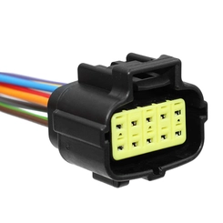 CONECTOR ELÉTRICO FÊMEA DE 10 VIAS DO FAROL DO SCANIA - CONE63B