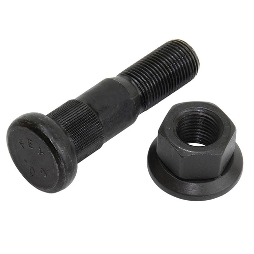 PARAFUSO ROSCA GROSSA COM PORCA DA RODA A DISCO DIANTEIRA DO VOLVO DE 7/8"X86MM - PARA08B