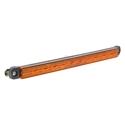 LANTERNA LATERAL AMARELA UNIVERSAL DAS CARRETAS WIDE COM FIXAÇÃO FRONTAL DE LED BIVOLT E CONECTOR DE 2 VIAS - LANT226-AM-LED