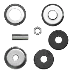 KIT DE BUCHA SUPERIOR E INFERIOR DO OLHAL DO AMORTECEDOR DO EIXO DA SUSPENSÃO TRASEIRA DO VOLVO - KITS118