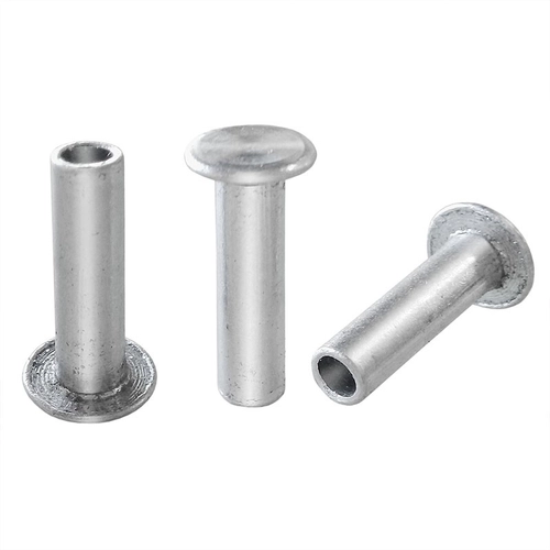 PACOTE COM 1000 UNIDADES DE REBITE DE LONA DE ALUMÍNIO DE 10X14 SEMI-TUBULAR - REBI02C-ST
