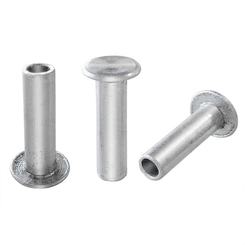 PACOTE COM 1000 UNIDADES DE REBITE DE LONA DE ALUMÍNIO DE 10X14 SEMI-TUBULAR - REBI02C-ST