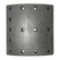 LONA DE FREIO PRIMEIRA MEDIDA TRASEIRA DO VOLVO DE 202X184MM FRAS-LE - VV/304X-AF/600