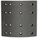 LONA DE FREIO SEGUNDA MEDIDA DIANTEIRA E TRASEIRA DAS CARRETAS E TRASEIRA DA TRAÇÃO DO IVECO DE 203X200MM TRUCK POWER - 4516XX-TPOWER