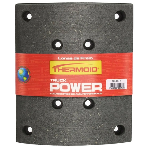 LONA DE FREIO TRASEIRA PRIMEIRA MEDIDA DO MERCEDES BENZ VOLKSWAGEN E MAN DE 185X220MM THERMOID TRUCK POWER - TH/164X-TPOWER