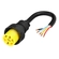 CONECTOR ELÉTRICO DE 5 VIAS MACHO AMARELO PARA LANTERNAS DE LED DA FACCHINI COM RABICHO DO LADO ESQUERDO (004 UN.) - CONE56