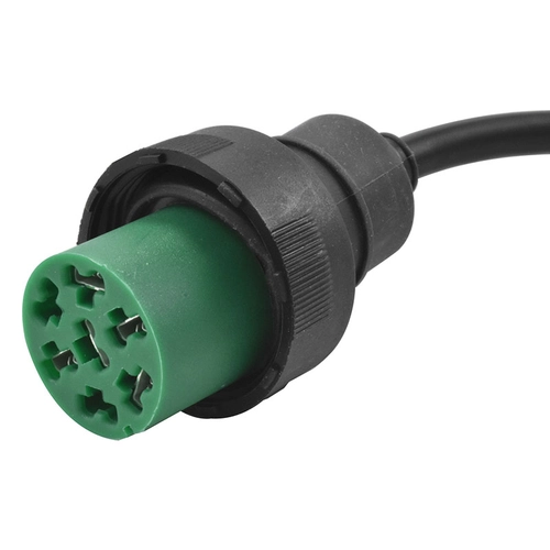CONECTOR ELÉTRICO DE 5 VIAS MACHO VERDE PARA LANTERNAS DE LED PARA CARRETAS FACCHINI COM RABICHO DO LADO DIREITO (004 UN.) - CONE55