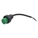 CONECTOR ELÉTRICO DE 5 VIAS MACHO VERDE PARA LANTERNAS DE LED PARA CARRETAS FACCHINI COM RABICHO DO LADO DIREITO (004 UN.) - CONE55