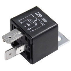 RELÊ AUXILIAR UNIVERSAL COM 4 TERMINAIS E SUPORTE DE 24V E 70A DO SCANIA VOLVO MERCEDES BENZ E IVECO - RELE05