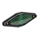 LANTERNA LATERAL VERDE DIAMANTE UNIVERSAL COM 03 LEDS PARA CONECTOR DE 2 VIAS - LANT277-VD-LED