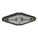 LANTERNA LATERAL CRISTAL DIAMANTE UNIVERSAL DE 03 LEDS PARA CONECTOR DE 2 VIAS - LANT277-CR-LED