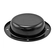 TAMPA DE CUBO PEQUENA DA CARRETA RANDON COM 4 FUROS PRETO - TAMP51G-PR