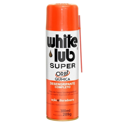 DESENGRIPANTE WHITE LUB AEROSOL DE 300ML COM 209 GRAMAS - DESI01