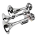 BUZINA DE TREM ELETROPNEUMÁTICA COM 3 CORNETAS E VÁLVULA DE 37MM BIVOLT CROMADA - BUZI18-I